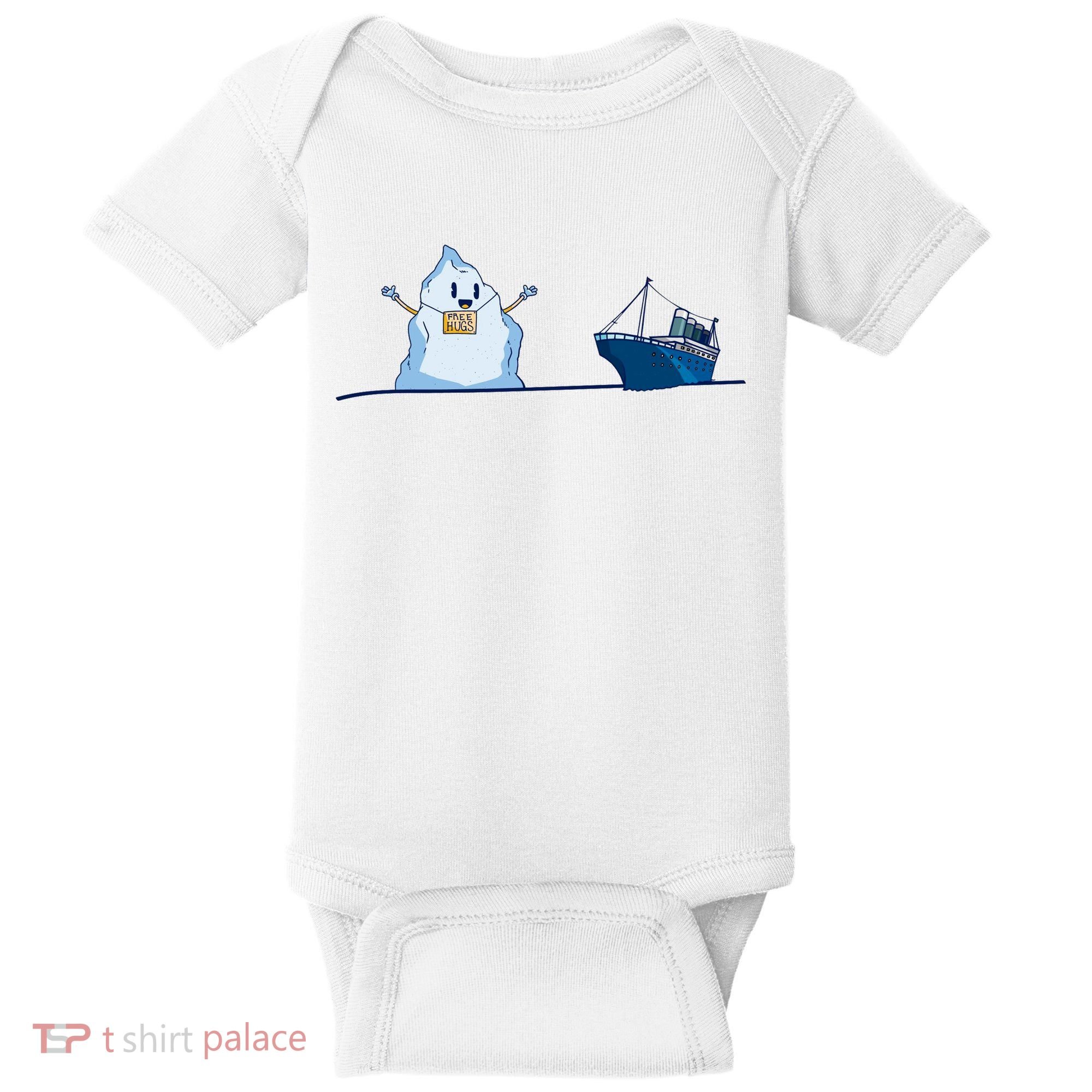 Titanic Free Hugs Funny Gift Titanic Humor Gift Baby Bodysuit