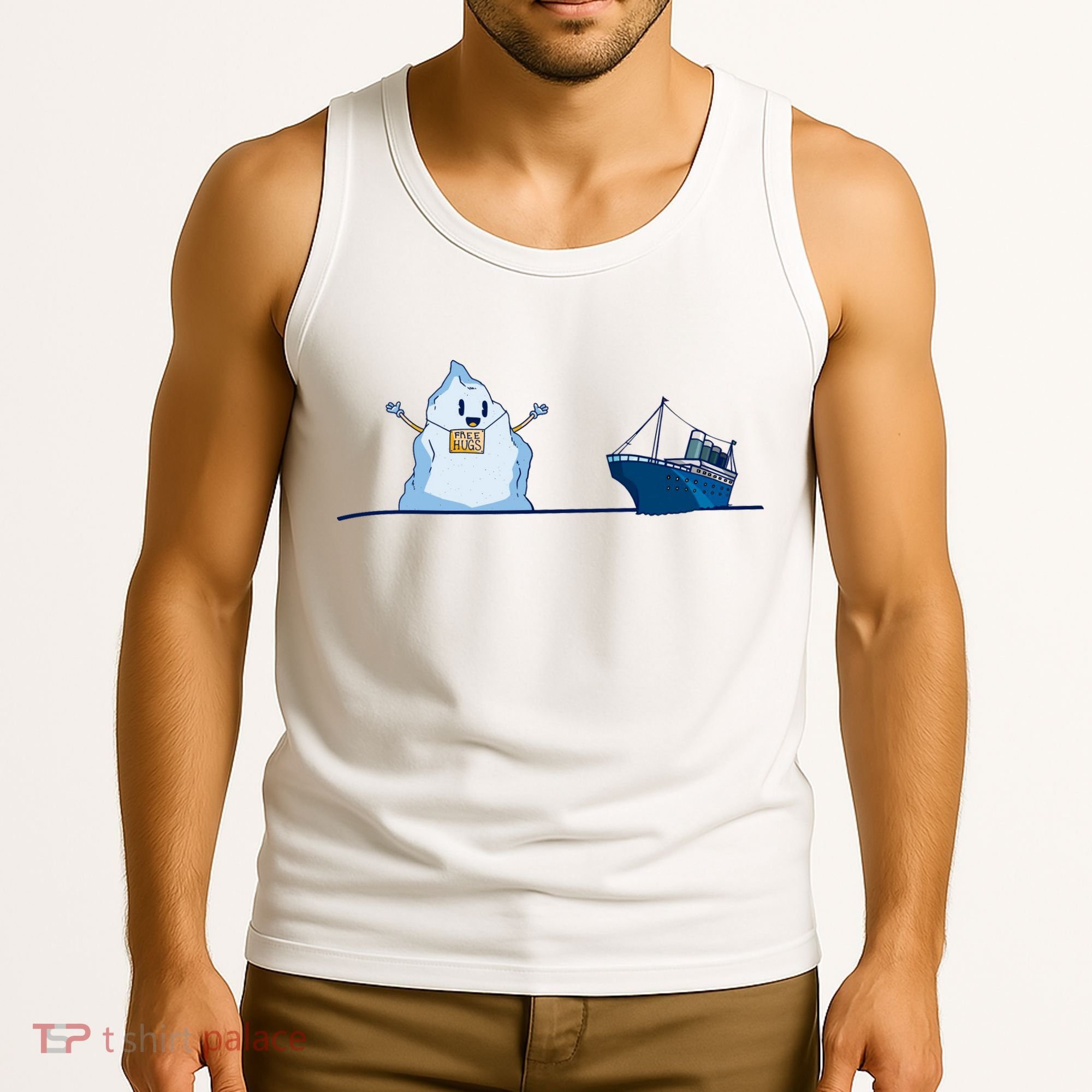 Titanic Free Hugs Funny Gift Titanic Humor Gift Tank Top