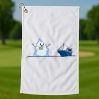 Titanic Free Hugs Funny Gift Titanic Humor Gift Golf Towel thumb 1