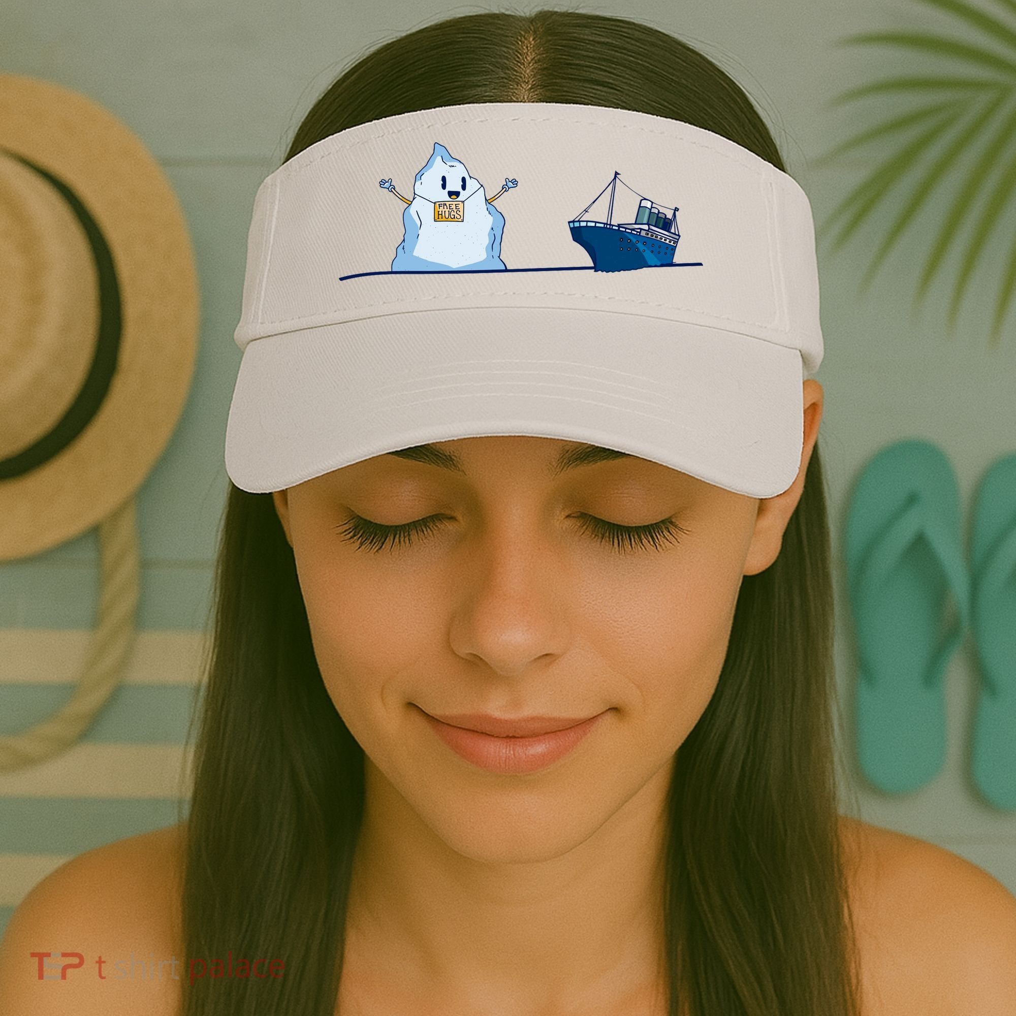 Titanic Free Hugs Funny Gift Titanic Humor Gift Visor