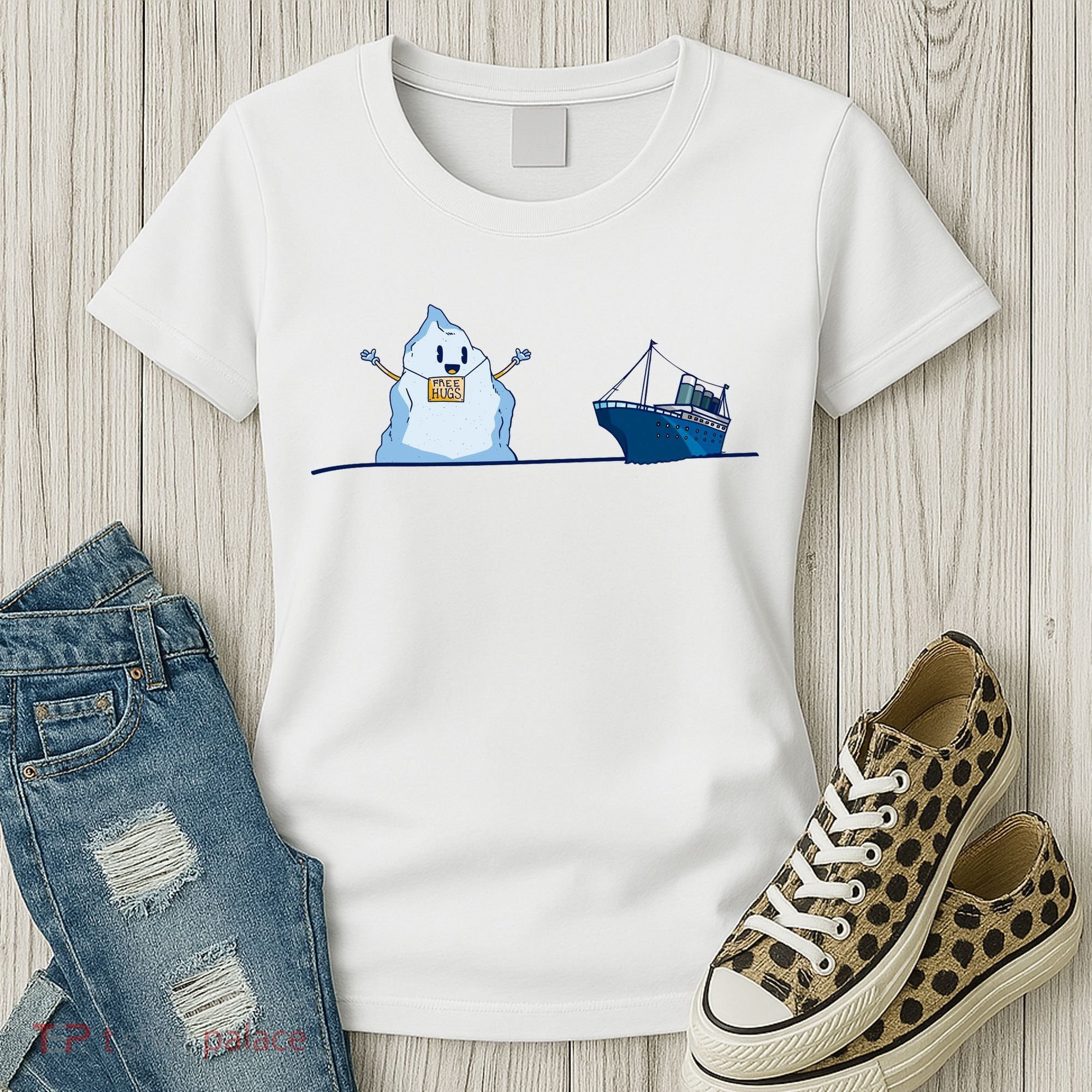 Titanic Free Hugs Funny Gift Titanic Humor Gift Women's T-Shirt
