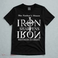 The Fathers House Iron Sharpens Iron Brothers In Christ T-Shirt thumb 5