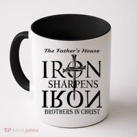 The Fathers House Iron Sharpens Iron Brothers In Christ Coffee Mug thumb 0