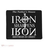 The Fathers House Iron Sharpens Iron Brothers In Christ Mousepad thumb 0
