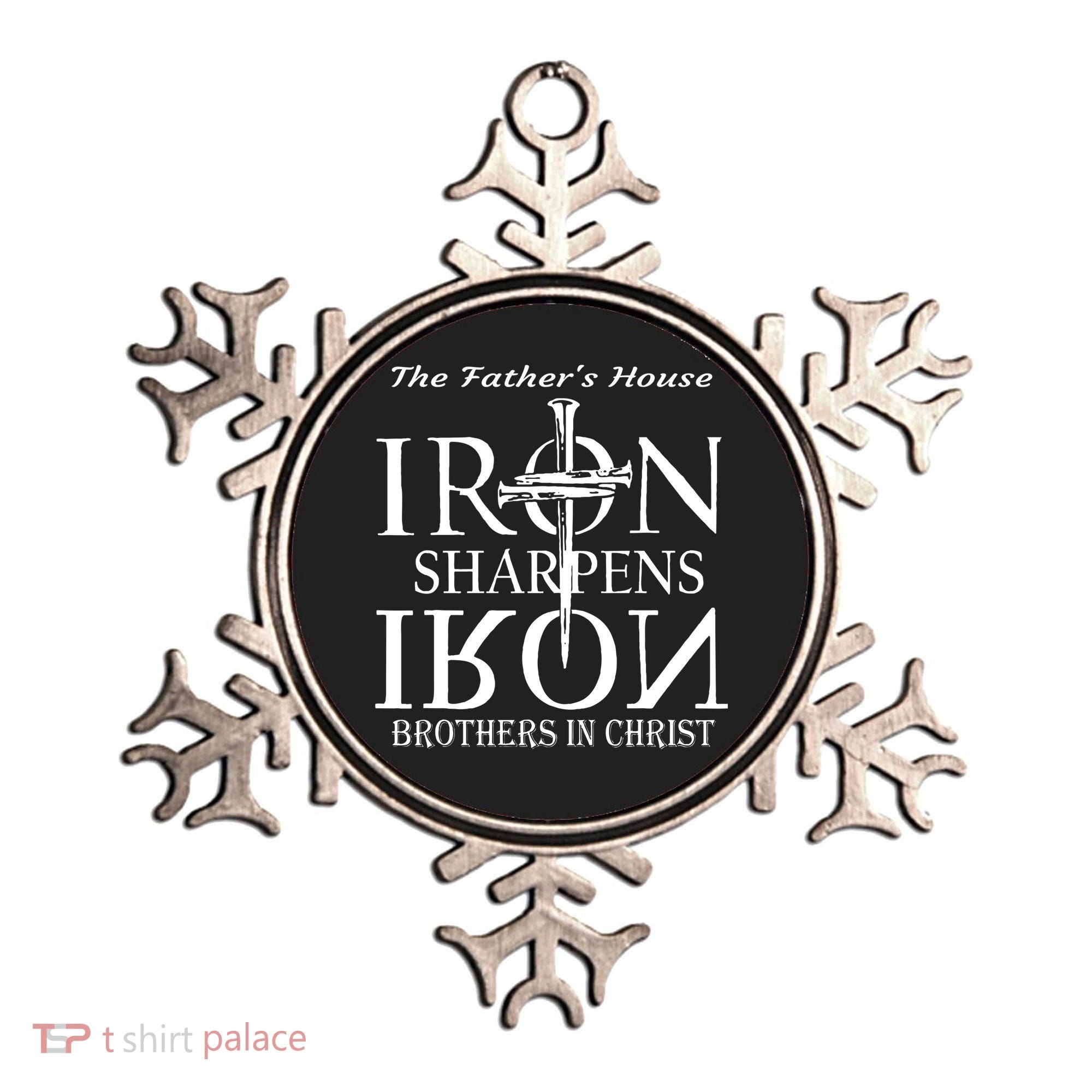 The Fathers House Iron Sharpens Iron Brothers In Christ Ornament