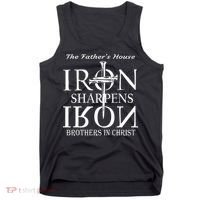 The Fathers House Iron Sharpens Iron Brothers In Christ Tank Top thumb 0
