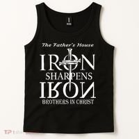 The Fathers House Iron Sharpens Iron Brothers In Christ Tank Top thumb 2
