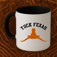 Tuck Fexas Horns Down Texas Coffee Mug thumb 2