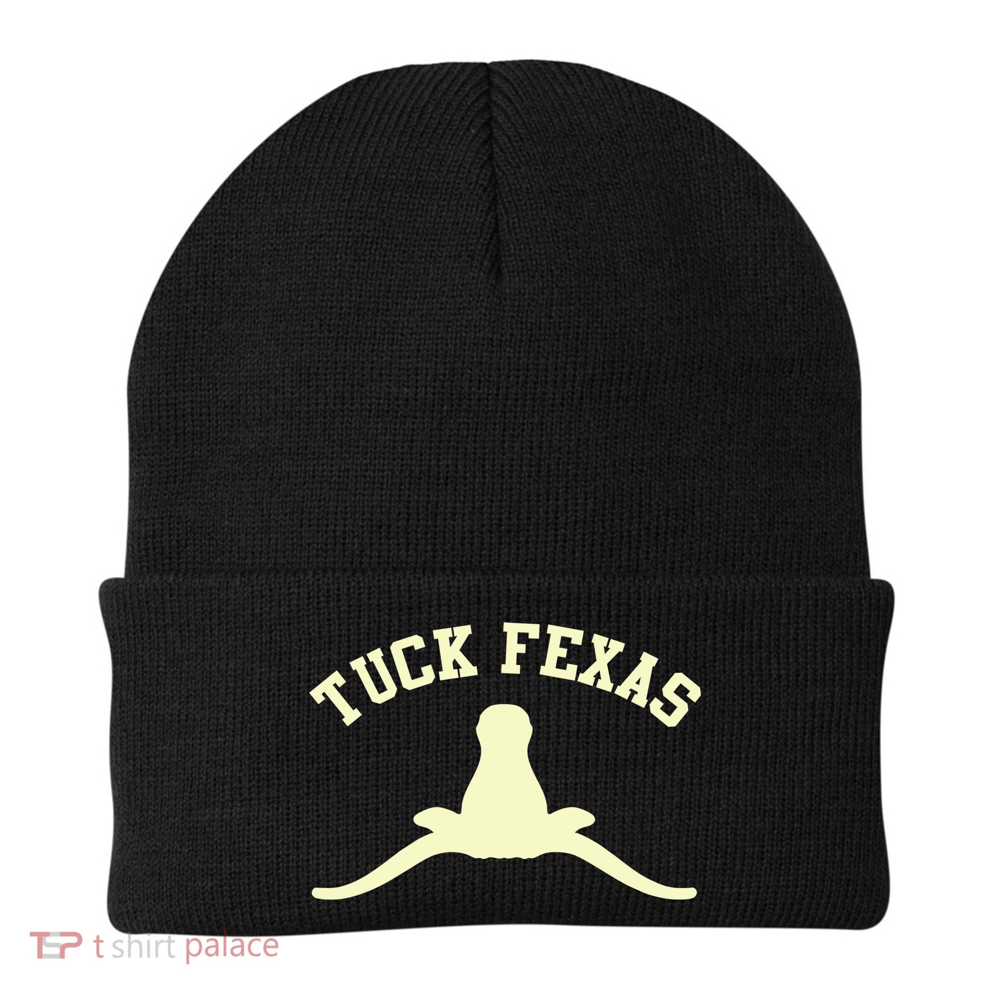 Tuck Fexas Horns Down Texas Beanie