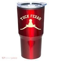 Tuck Fexas Horns Down Texas Tumbler thumb 0