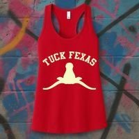 Tuck Fexas Horns Down Texas Women's Tank Top thumb 3