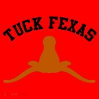 Tuck Fexas Horns Down Texas Santa Hat thumb 1