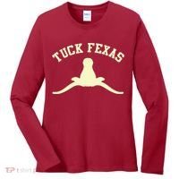 Tuck Fexas Horns Down Texas Women's Long Sleeve Shirt thumb 0