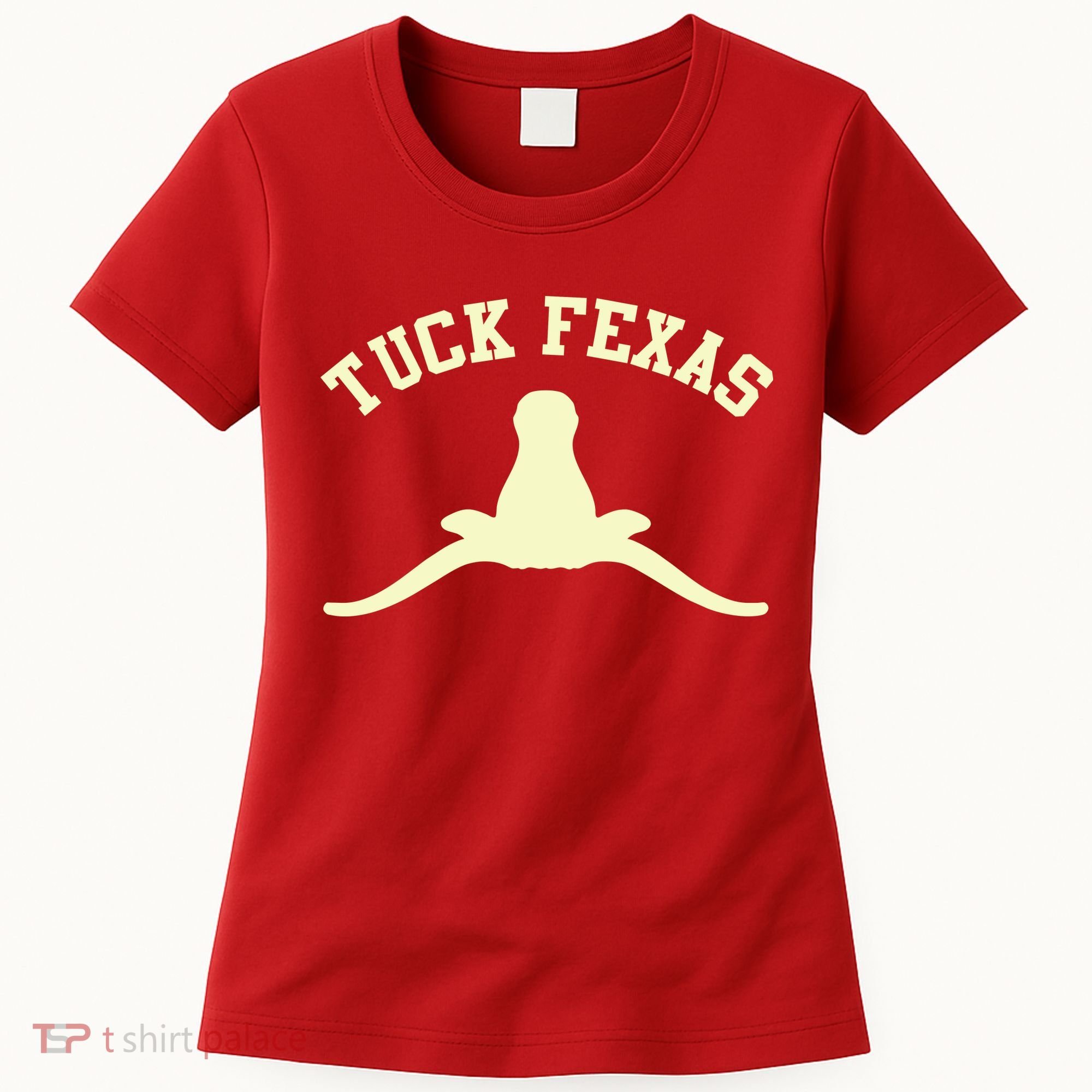 Tuck Fexas Horns Down Texas Women's T-Shirt