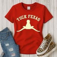 Tuck Fexas Horns Down Texas Women's T-Shirt thumb 3