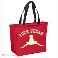 Tuck Fexas Horns Down Texas Tote Bag thumb 2