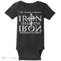 The Father's House Iron Sharpens Iron Brother In Christ Baby Bodysuit thumb 0