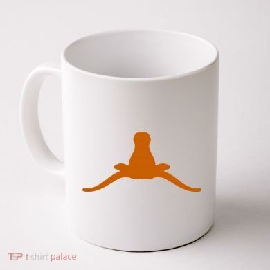 Tuck Fexas Horns Down Funny Rivalry Coffee Mug