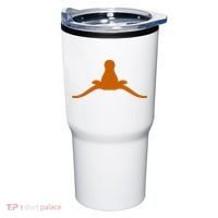 Tuck Fexas Horns Down Funny Rivalry Tumbler thumb 0
