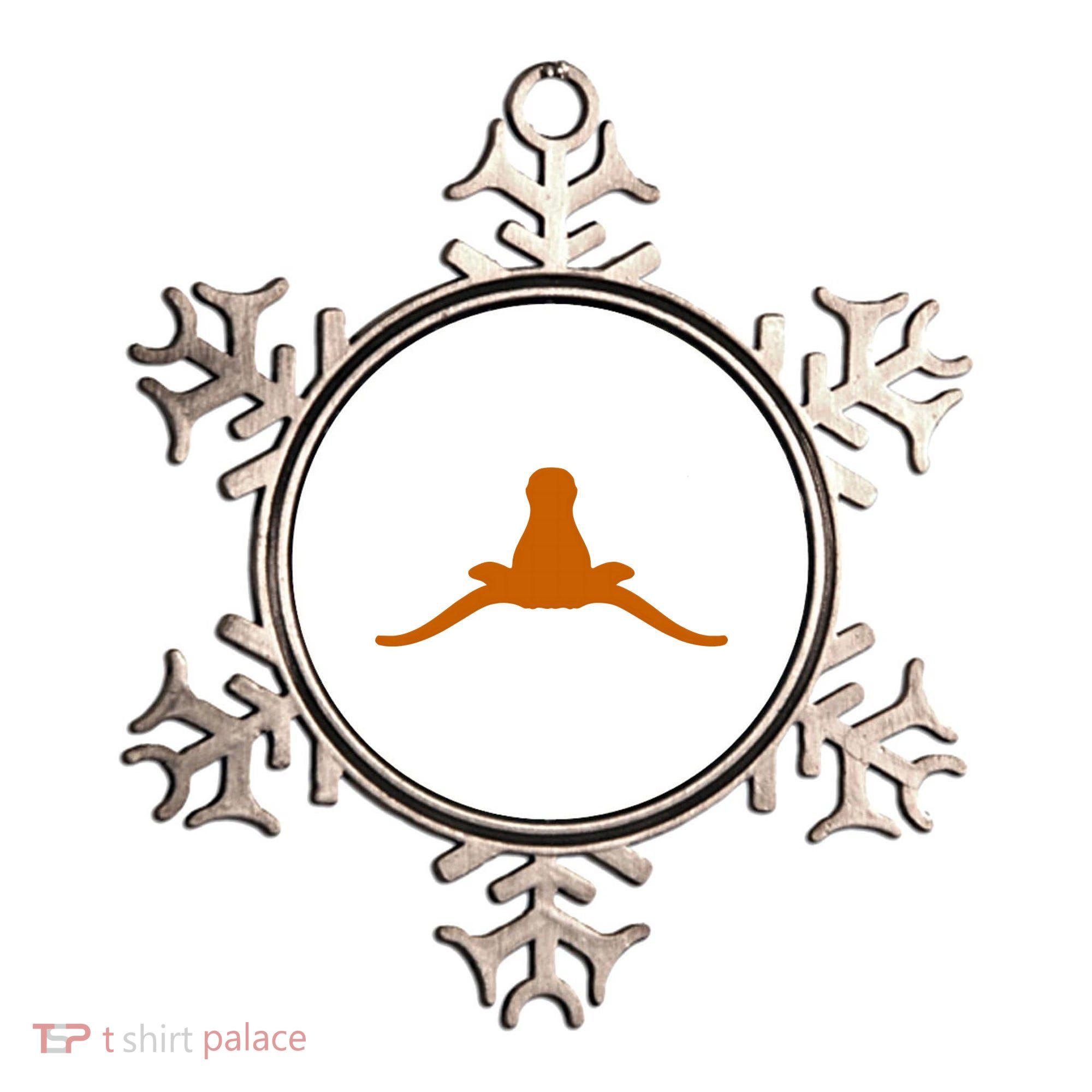 Tuck Fexas Horns Down Funny Rivalry Ornament