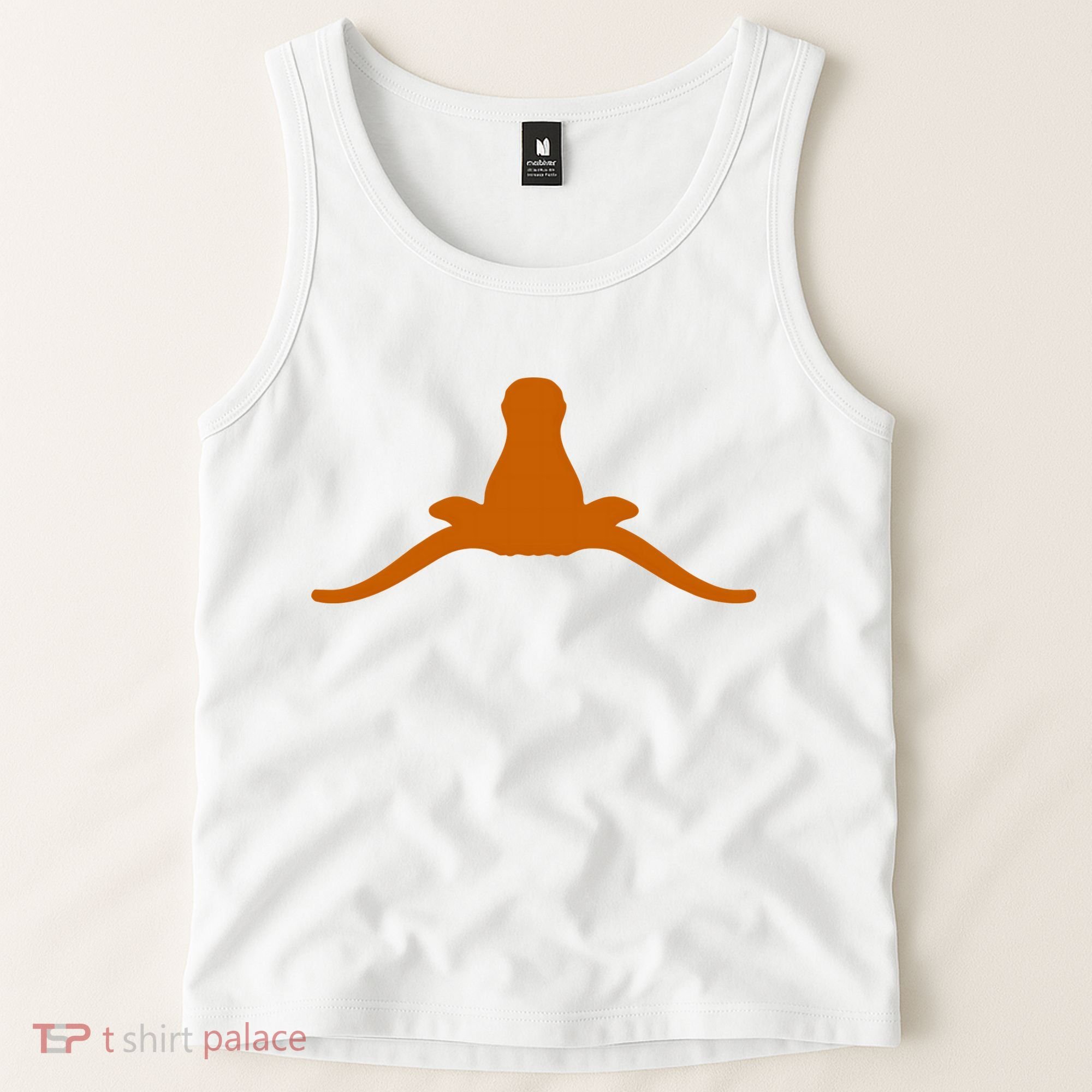 Tuck Fexas Horns Down Funny Rivalry Tank Top