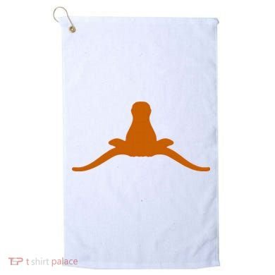Tuck Fexas Horns Down Funny Rivalry Golf Towel