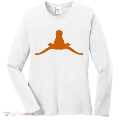 Tuck Fexas Horns Down Funny Rivalry Women's Long Sleeve Shirt