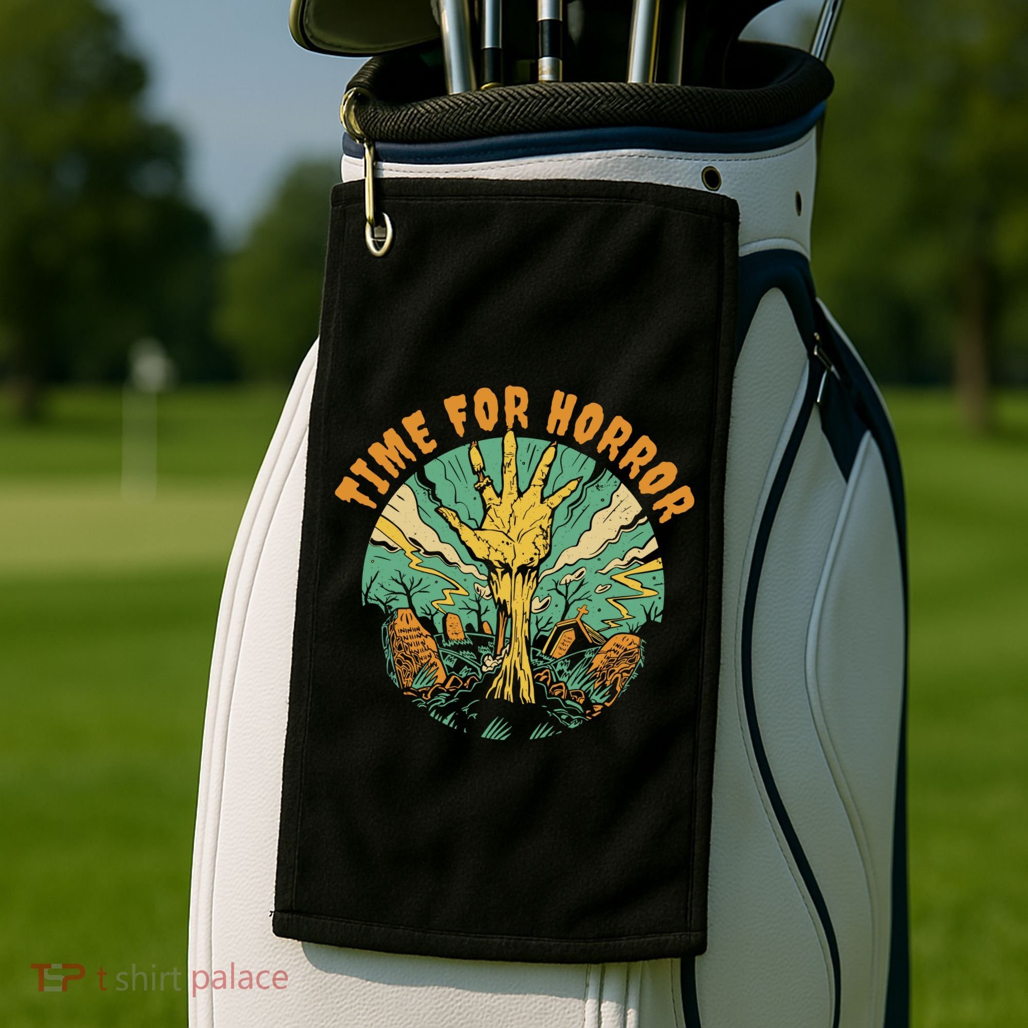 Time For Horror Zombie Golf Towel