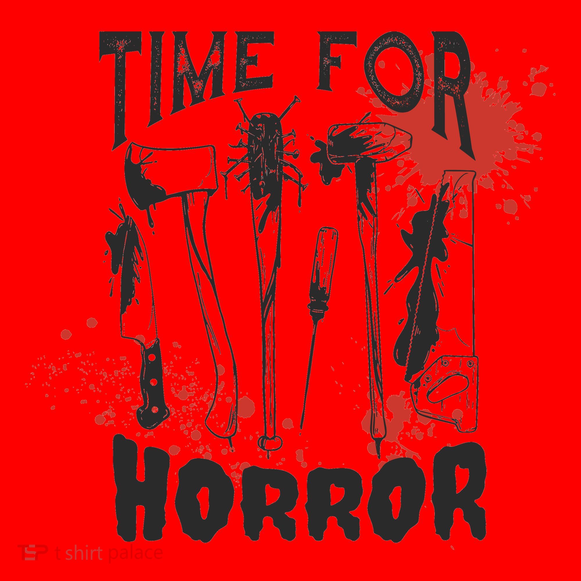 Time For Horror Scary Halloween Santa Hat