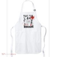 Time For Horror Scary Halloween Apron thumb 0