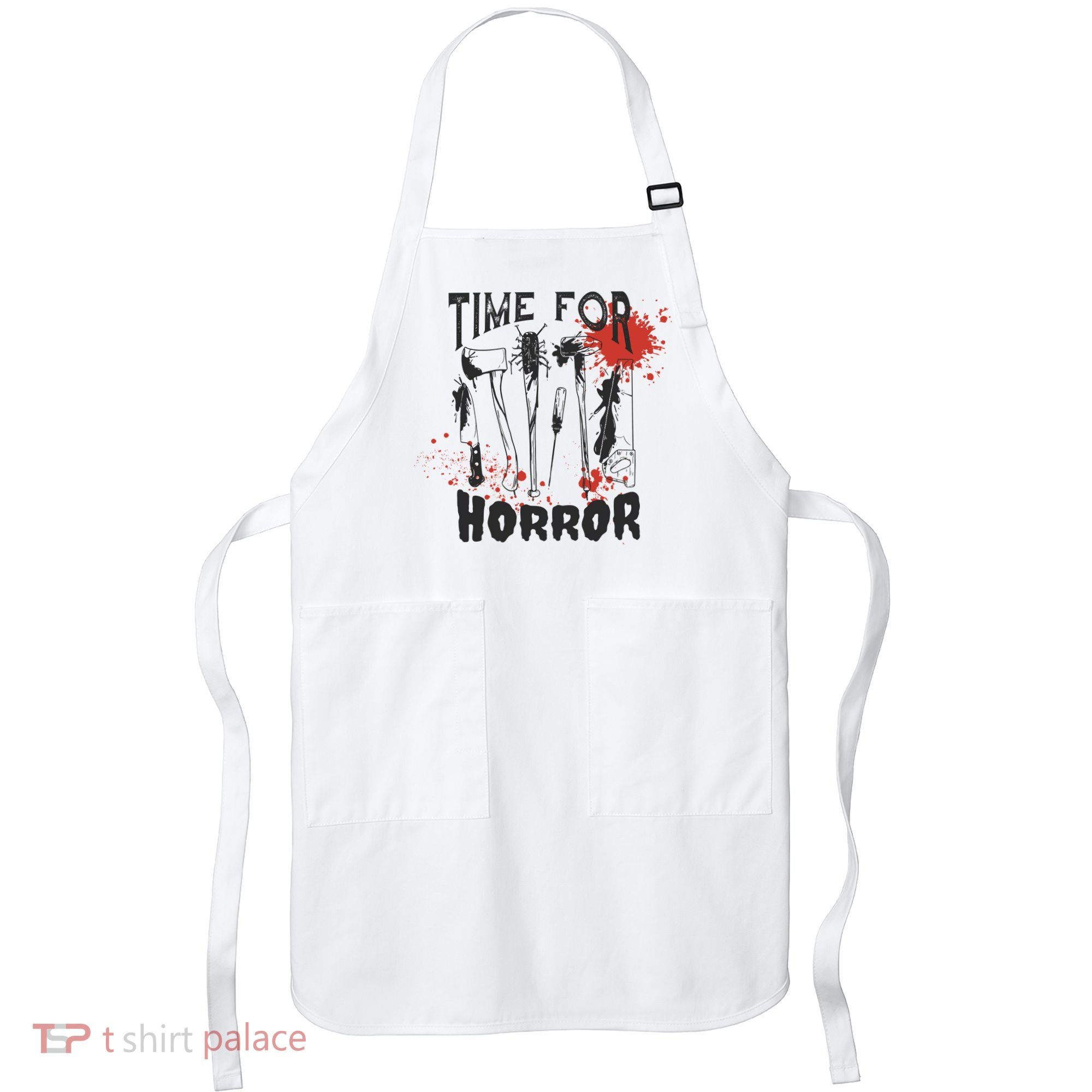 Time For Horror Scary Halloween Apron