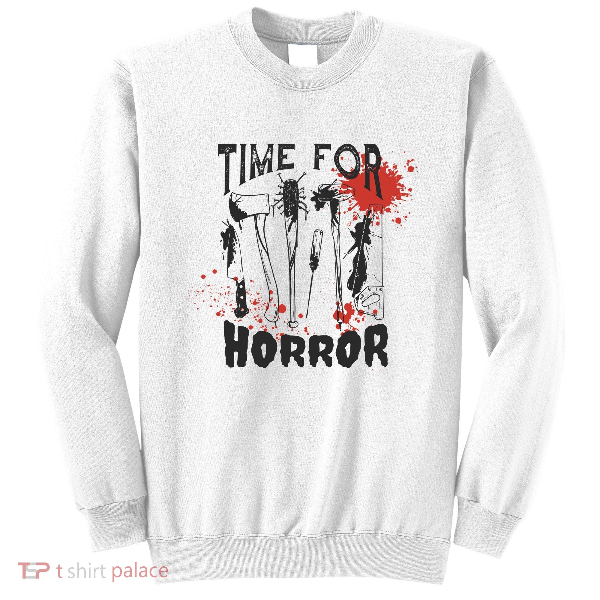 Time For Horror Scary Halloween Sweatshirt