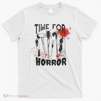 Time For Horror Scary Halloween T-Shirt