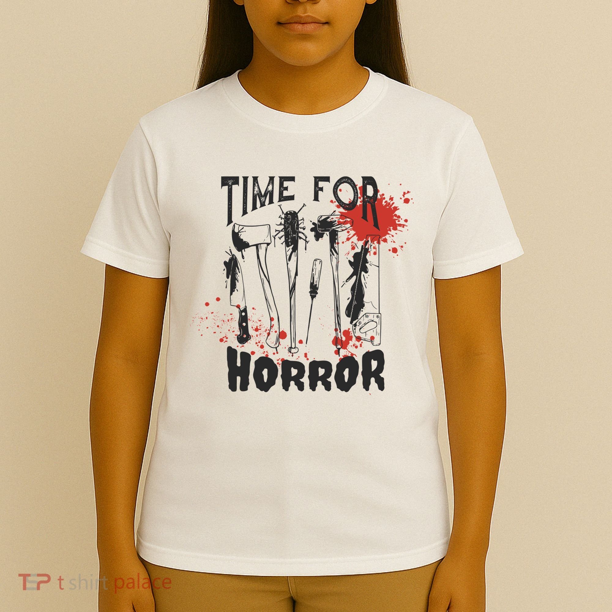 Time For Horror Scary Halloween T-Shirt