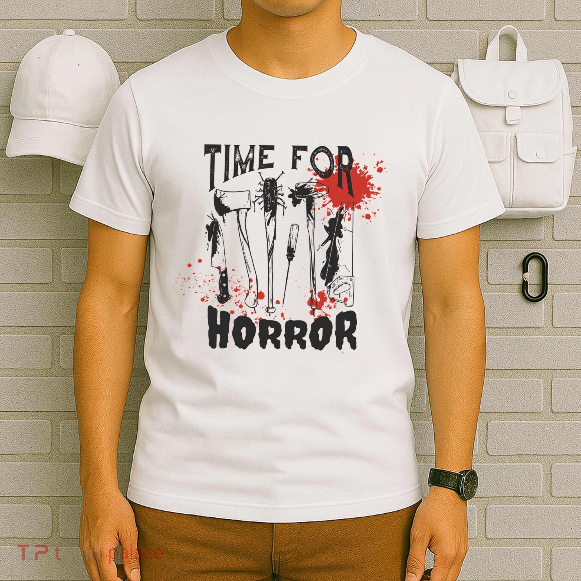Time For Horror Scary Halloween T-Shirt