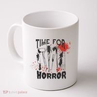 Time For Horror Scary Halloween Coffee Mug thumb 0