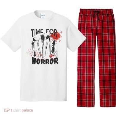 Time For Horror Scary Halloween Pajama Set