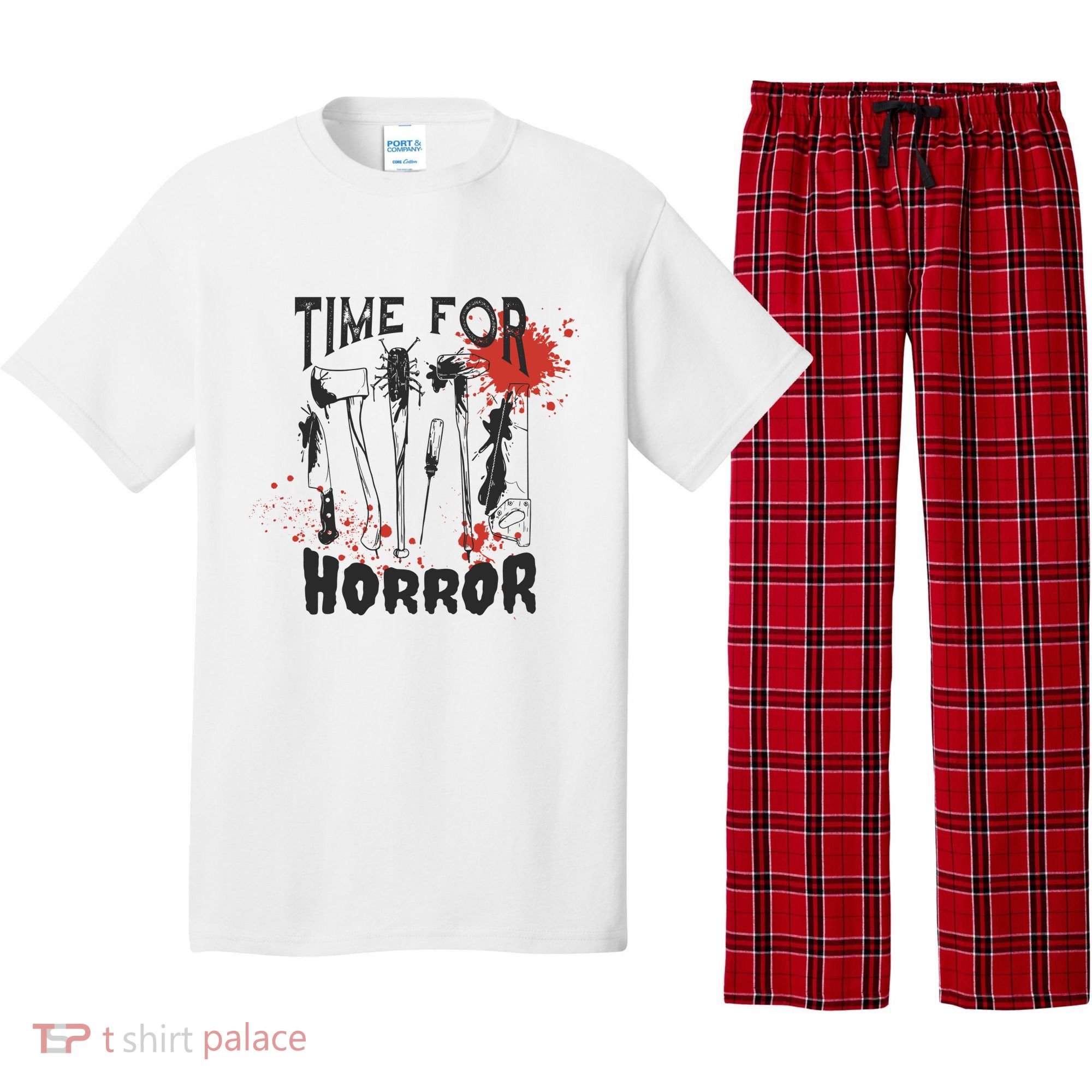 Time For Horror Scary Halloween Pajama Set