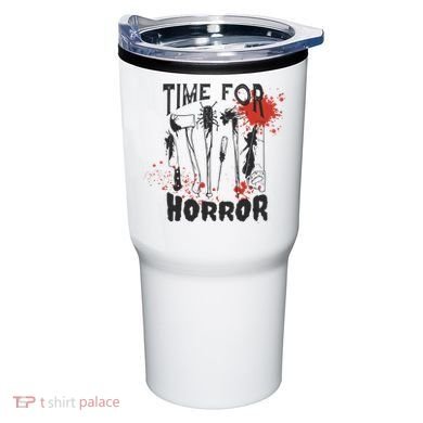 Time For Horror Scary Halloween Tumbler