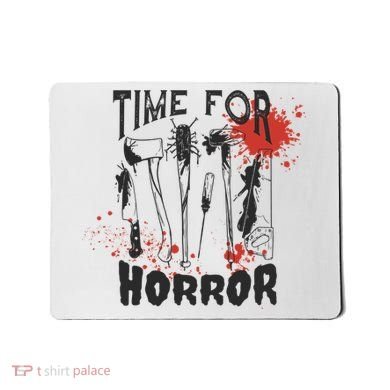 Time For Horror Scary Halloween Mousepad