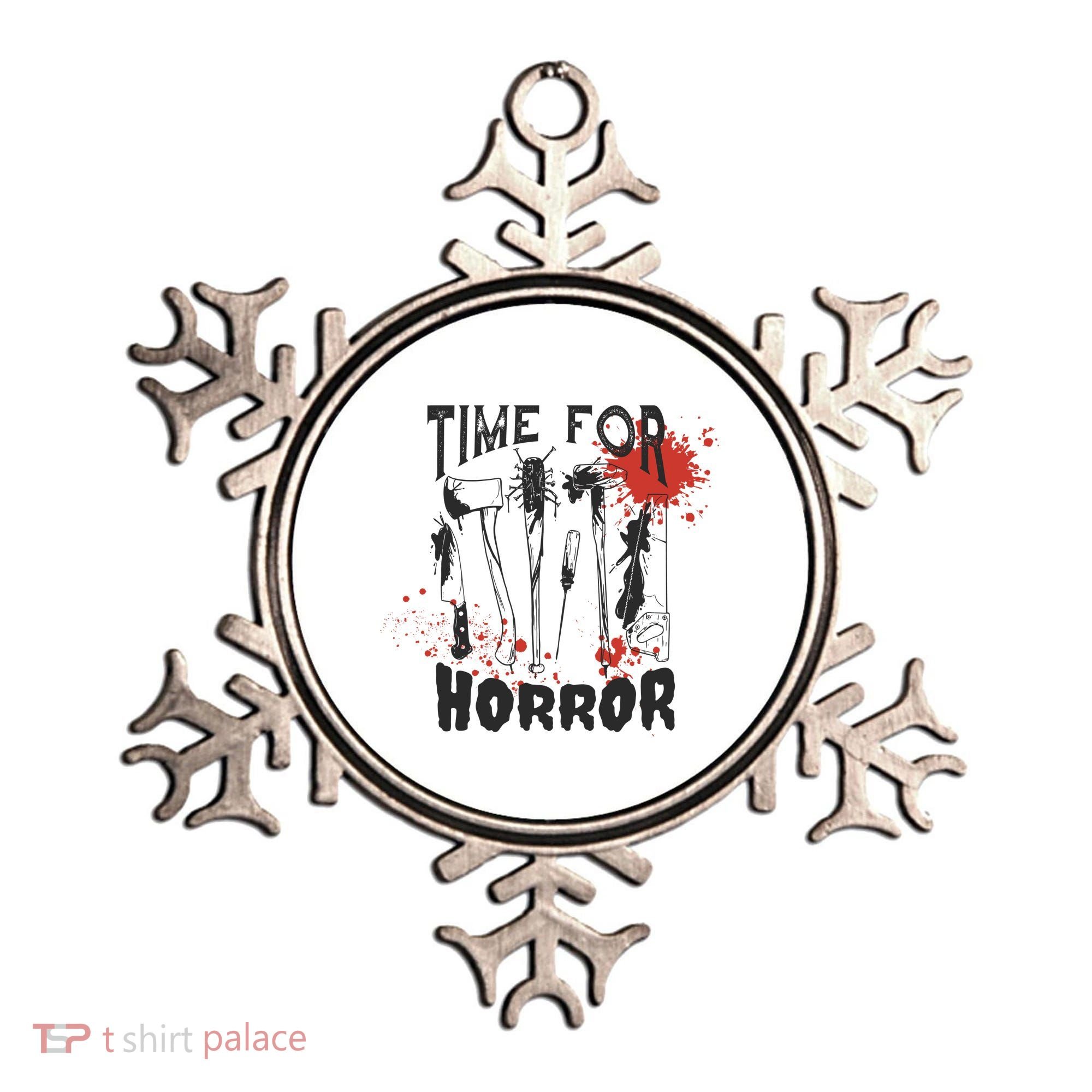 Time For Horror Scary Halloween Ornament