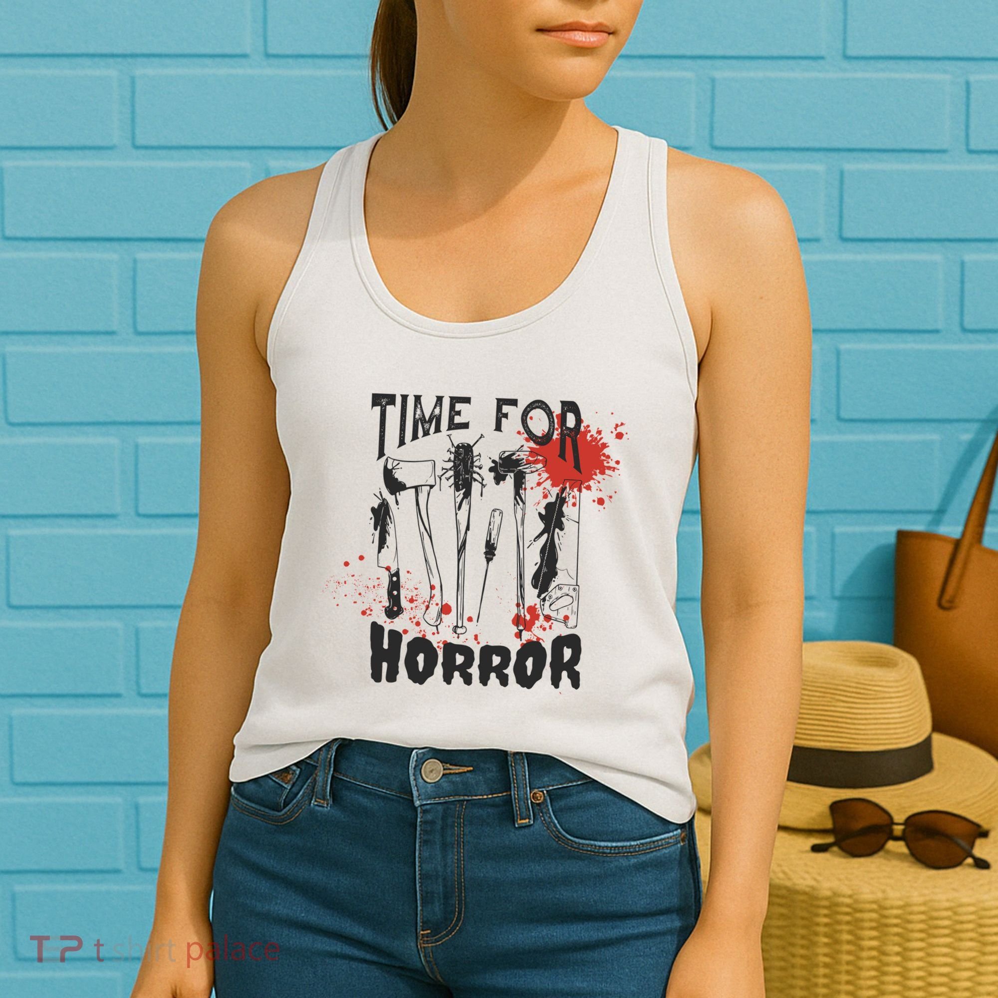 Time For Horror Scary Halloween Women's Tank Top