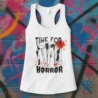 Time For Horror Scary Halloween Women's Tank Top thumb 3