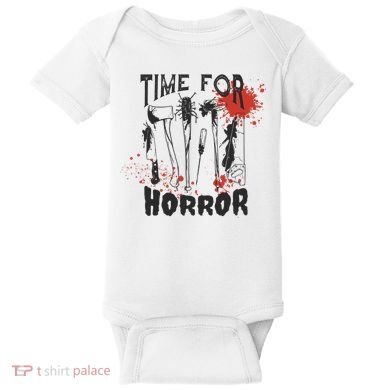Time For Horror Scary Halloween Baby Bodysuit