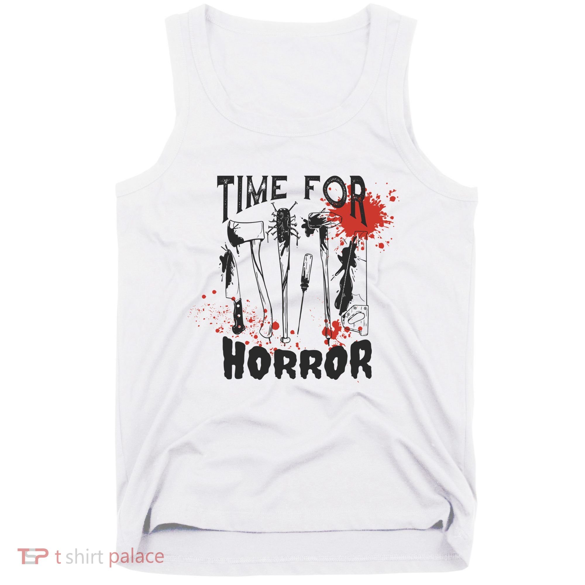 Time For Horror Scary Halloween Tank Top