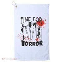 Time For Horror Scary Halloween Golf Towel thumb 0