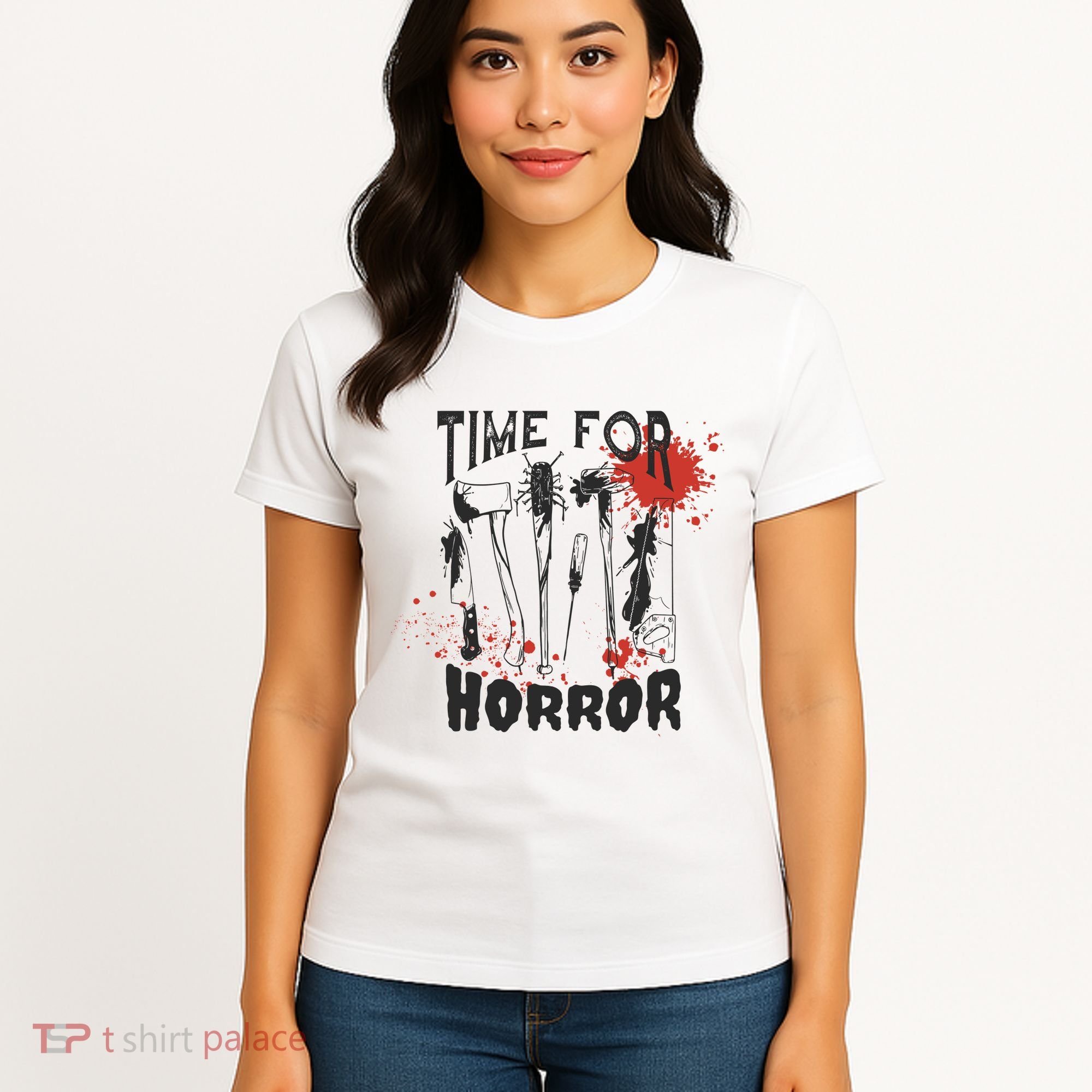 Time For Horror Scary Halloween Women's T-Shirt
