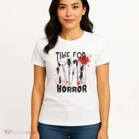Time For Horror Scary Halloween Women's T-Shirt thumb 4