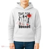 Time For Horror Scary Halloween Kids Hoodie thumb 4