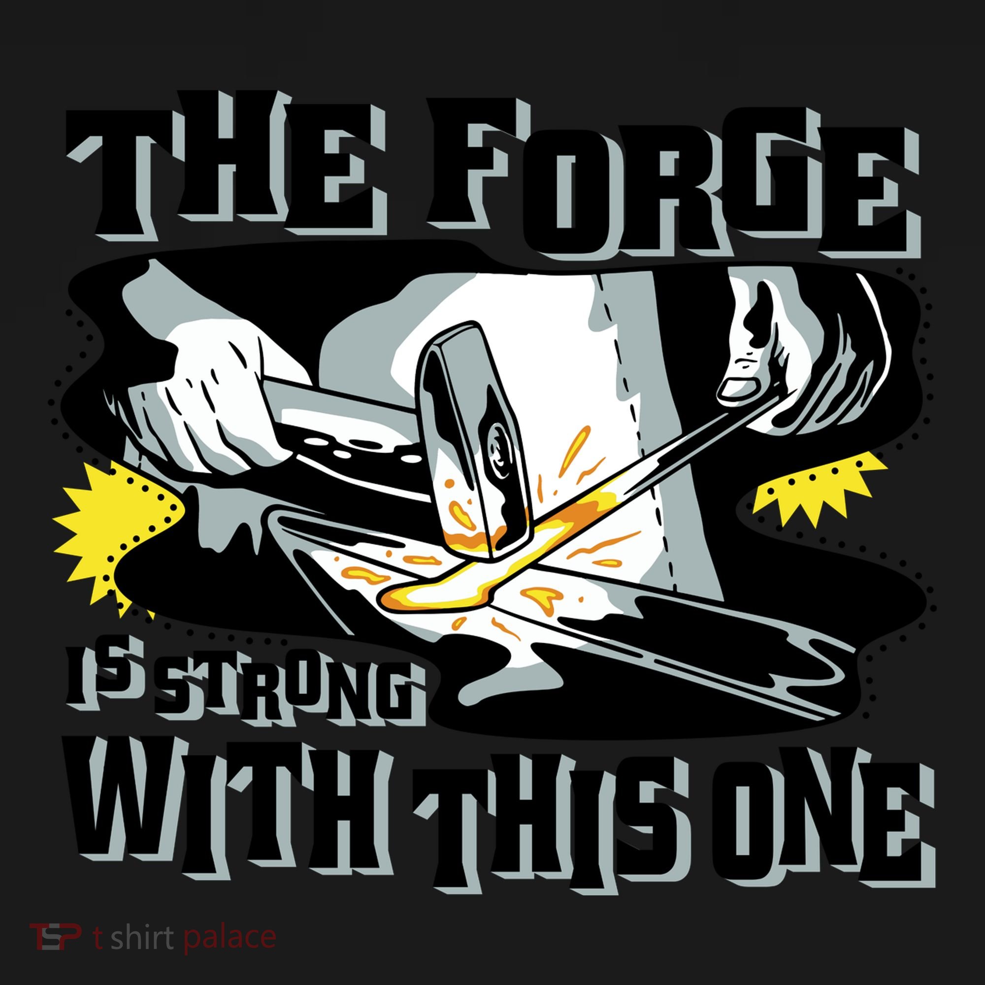 The Forge Is Strong Blacksmith Button